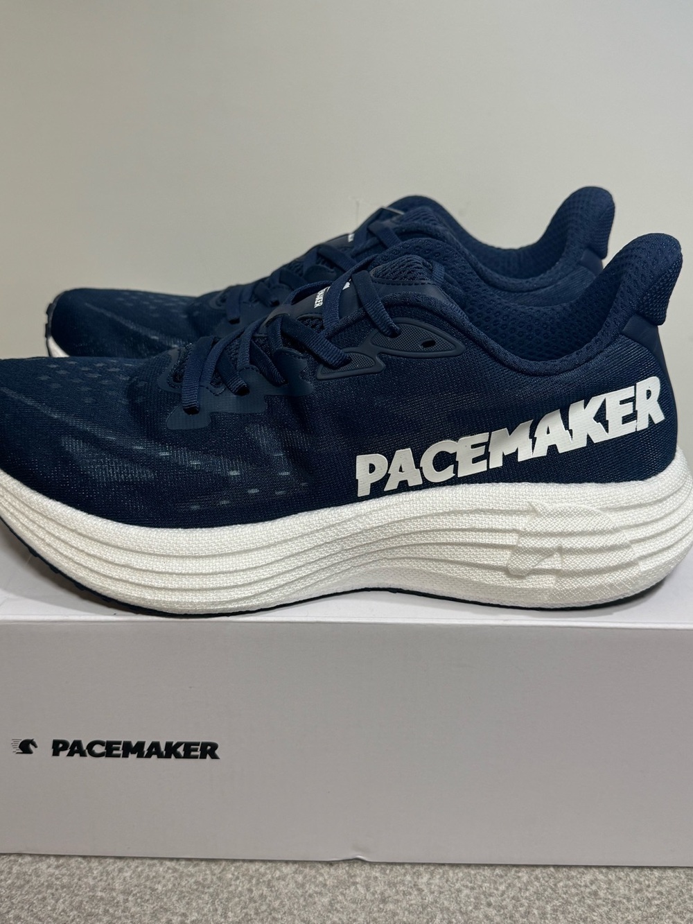PACEMAKER Speed Carbon Plate Mens Running Shoes Navy Size 11 Men